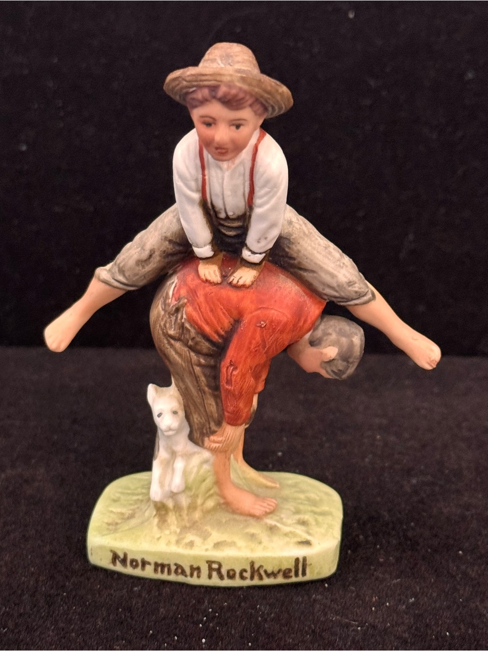 Vintage 1979 Norman Rockwell "Leapfrog" Figurine NR-209 - Dave Grossman Designs
